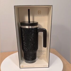 HOUSE OF HARLOW Arlo 40oz Rhinestone Stainless Steel Insulated TumblerNew in Box